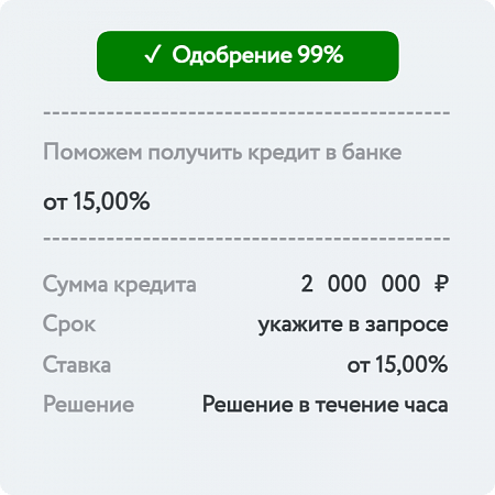 Кредит 2 млн. ₽